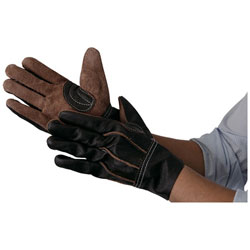 トラスコ中山 TRUSCO　牛本革製手袋　ブラウン　L　TKBR-L TKBRL