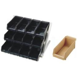 遠藤商事 SA18-8デラックス オーガナイザー 3段4列（12ヶ入） キャメル ＜EOC184＞ EOC184