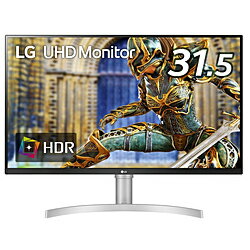 LG(エルジー) PCモニター 32UN650-W ［31.5型 /4K(3840×2160） /ワイド］ 32UN650W [振込不可]