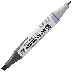 呉竹 油性カラーペン KURECOLOR TWIN WS ZIG(ジグ) BLUE GRAY2 KC-3000N-833 KC3000N833 【852】