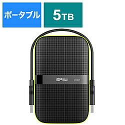 Silicon Power(シリコンパワー) SP050TBPHDA60S3K 外付けHDD ブラック [ポータブル型 /5TB] SP050TBPHDA60S3K