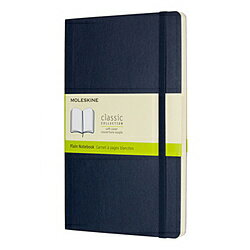 MOLESKINE カラーノート ノートブック ソフトカバー プレーン (無地) Sブルー Large QP618B20 QP618B20