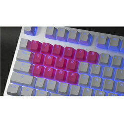 TAIHAO 〔キーキャップ〕US配列用 Rubber Gaming Backlit 18キー ネオンピンク th-rubber-keycaps-neon-pink-18 keycaps-neon-pink