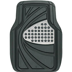 BONFORM 6449-01SI　カーマット　デザインラバー　軽／普通車用　フロント用1枚入り　防水　サイズ：48×65cm　カラー：シルバー 644901SI