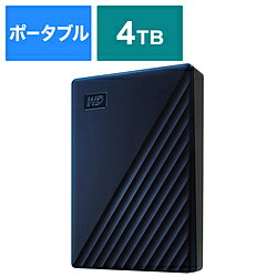 Western Digital WDBA2F0040BBL-JESE ［ポータブル型 /4TB］ 外付けHDD USB-C＋USB-A接続 My Passport for Mac WDBA2F0040BBLJESE