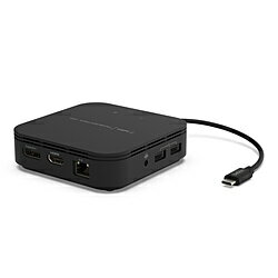 BELKIN ［Thunderbolt 3 オス→メス HDMI / DisplayPort / LAN /φ3.5mm / USB-Ax2 / USB-C］USB PD対応 60W ドッキングステーション F4U110bt ［USB Power Delivery対応］ F4U110bt