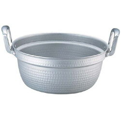 遠藤商事 《IH非対応》 TKG アルミ円付鍋(アルマイト加工) 48cm ＜AEV1709＞ AEV1709 [振込不可]