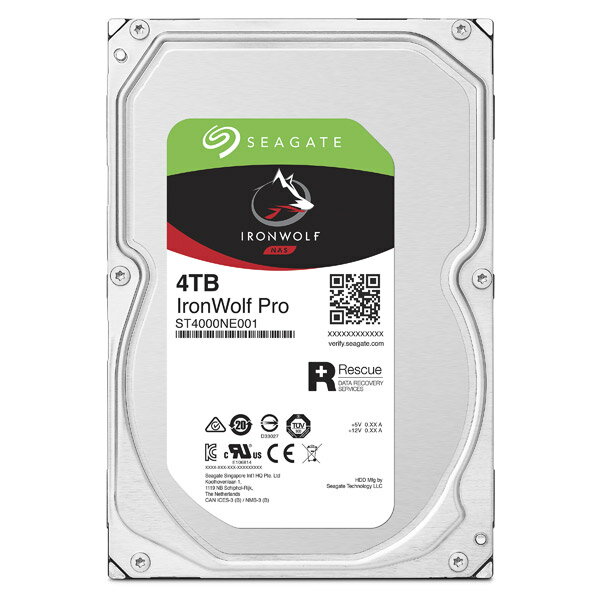 Seagate 内蔵HDD　IronWolf Pro ST4000NE001 バルク品 (3.5インチ/4TB/SATA) ST4000NE001 [振込不可] [代引不可]