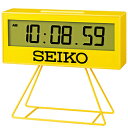 SEIKO 目覚まし時計 【ミニスポーツタイマー】 黄色 SQ817Y ［デジタル］ SQ817Y