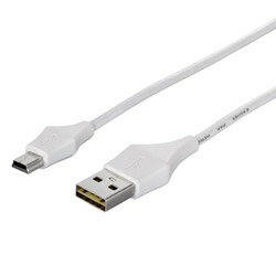 Rakuten - BUFFALO(バッファロー） どっちもUSB2.0ケーブル A to miniB [1.0m・ホワイト] BCUAMND210WH BCUAMND210WH 【864】