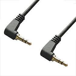 φ3.5mmステレオミニプラグ（L型）×1⇔φ3.5mmステレオミニプラグ（L型）×1長さ2.0m形状ミニプラグ・標準プラグ　-　ミニプラグ・標準プラグφ3.5mmステレオミニプラグ（L型）×1⇔φ3.5mmステレオミニプラグ（L型）×1