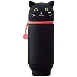 リヒトラブ [ペンケース]SMART FIT PuniLabo スタンドペンケース （BIGサイズ）A77143　クロネコ A77143