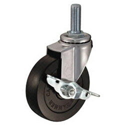 ハンマーキャスターセールス E型ねじ式 自在SP付 ゴム車100mm M16XP2.0 415EAR100BAR01 415EAR100BAR01