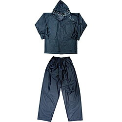 トラスコ中山 レインスーツ LLサイズ ネイビー TRW55LL TRW55LL