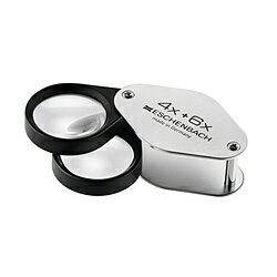 エッシェンバッハ 精密繰出しルーペ　バイコンベックスレンズ30mm径／10倍（4倍＋6倍）　1187