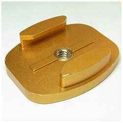 GOBROS. 三脚用 アルミ・フラットマウント -Standard ゴールド GB0109 GB0109