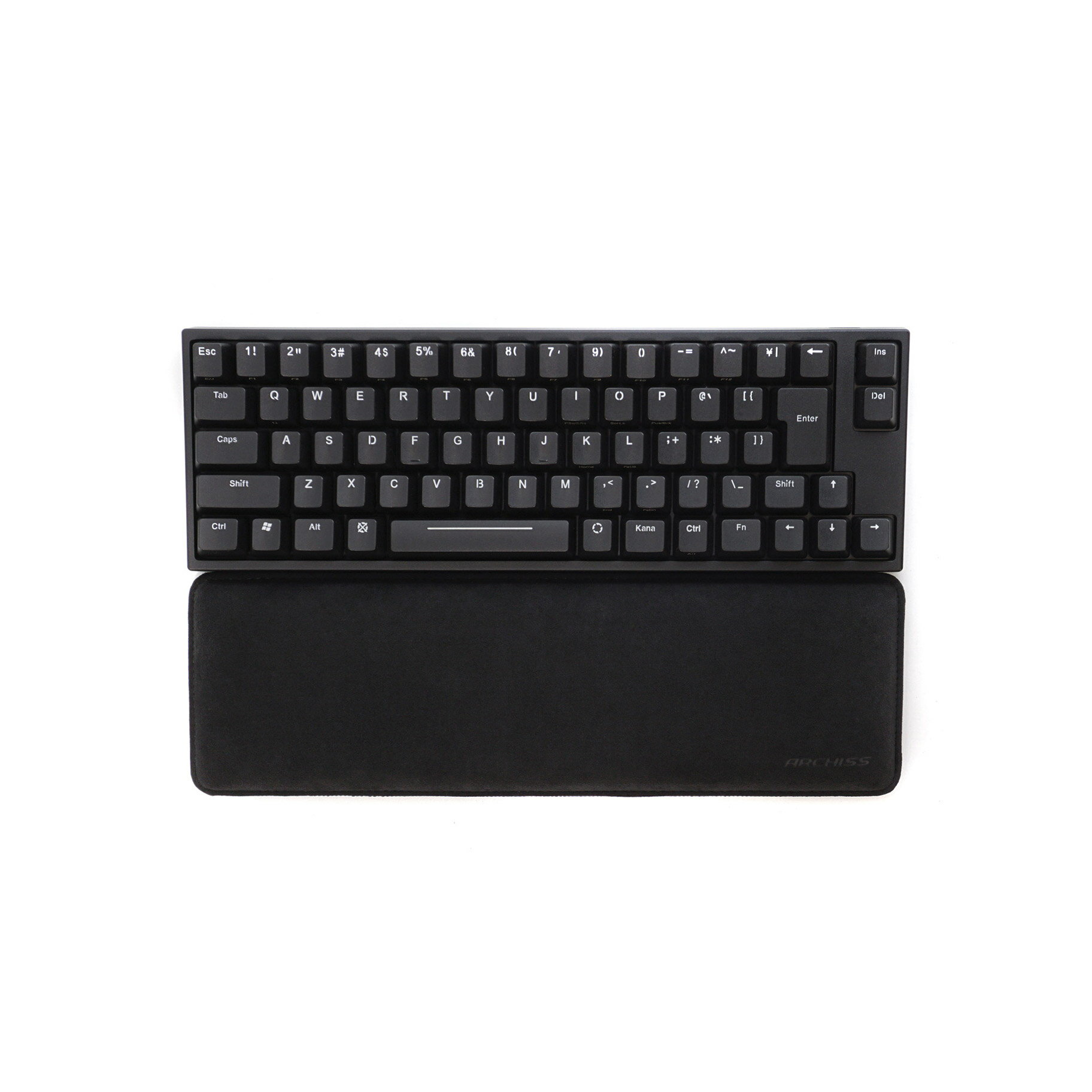 ARCHISS キーボードリストレスト [325x100x21mm] Premium Wrist Rest Sサイズ ブラック AS-PRWR-BKS ASPRWRBKS