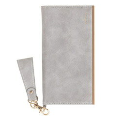 HAMEE [iPhone 11専用]salisty(サリスティ)Q スエードスタイル ダイアリーケース 276-9010-901564 ペールグレー