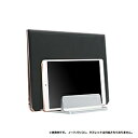 タイムリー ノートパソコン / タブレットPCスタンド［〜15 16インチ 2台収納］ 縦置き用 アルミ製 シルバー TM-PCST-01 TMPCST01