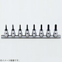 山下工業研究所 RS3025/8-L38 3/8インチ(9.5mm) トルクスビットソケットレールセット 8pc RS30258L38