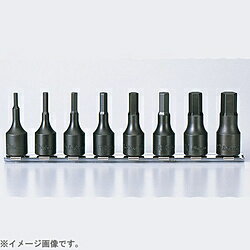 乐天商城 - 山下工業研究所 RS3012A/8-L52 3/8インチ(9.5mm) ヘックスビットソケットレールセット 全長52mm 8pc RS3012A8L52