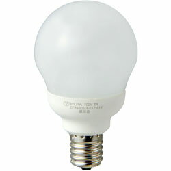 ELPA 電球型蛍光灯 ミニクリタイプ EFA10EL/8-E17-A142 ［E17 /電球色 /1個］ EFA10EL8E17A142