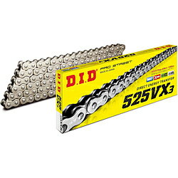 大同工業 525VX3 110FB 525VX3 110FB クリップ SILVER(シルバー) バイク用チェーン 525VX3110FB