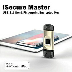 ティレイズ USBメモリ iSecure Master ゴールド SPTISM-8507 ［32GB /USB TypeA＋Lightning /キャップ式］ SPTISM8507