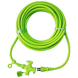 宏和工業 ソフトタイプ延長コード10mKM04-10 ミドリ KM0410