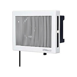 ●エクスリーファン採用で大風量化●風圧式シャッター付・最小コンデンサモーター〈minimo（ミニモ）〉採用・プラスチックボディ・プラスチックシャッター・強制排気・自然給気タイプ・給気ダンパー開閉自在・壁据付専用（天井据付不可）・ゴムプラグ同梱（2P）・引きひもスイッチ式・抗菌仕様（引きひもつまみ部）最小モーター「minimo」と高効率羽根「エクスリーファン」搭載で、大風量化と省エネを実現！！
