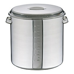 大屋金属 モリブデン キッチンポット目盛付 (手付)36cm ＜AKT13036＞ AKT13036