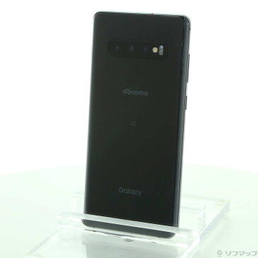 【中古】SAMSUNG(サムスン) GALAXY S10+ 128GB プリズムブラック SC-04L docomoロック解除SIMフリー【291-ud】