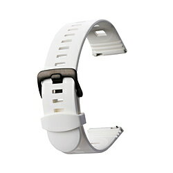 バンビ スマートウォッチバンド 時計バンド クイックレバー クイックリリース かん幅20mm 美錠幅20mm 【ブラック美錠】 ホワイト BGLB001WS BGLB001WS