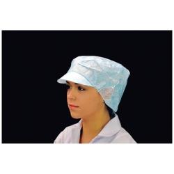 遠藤商事 帯電帽 つば付(20枚入) LL ブルー 66112B ＜STI0406＞ STI0406