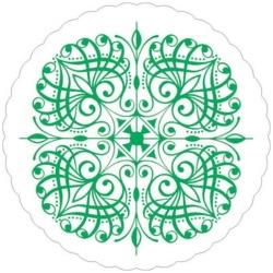 纸制 - 遠藤商事 紙コースター 菊丸緑（100枚入） 10900 ＜PKCS001＞ PKCS001