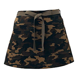 サカノ繊維 腰下ショートエプロン カモフラ 茶 ＜SEPE201＞ SEPE201