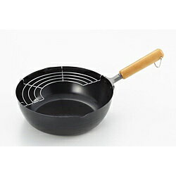 ヨシカワ NEWグルメパワー木柄いため兼用天ぷら鍋 24cm SJ3170 [IH対応] SJ3170 [振込不可]