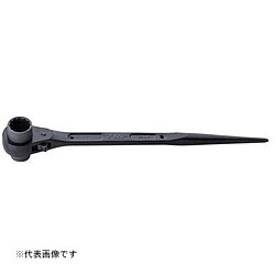 こちらの商品はご購入後の返品をお受けいたしておりません。対応機種、サイズ、種類等、再度お確かめの上お求めください。●本体は勿論、爪も鍛造品であり強度が抜群です●頭部は加工の際の穴埋めを施してあり、円滑なラチェット駆動を維持します●シノ部は鉄骨等の穴合わせに便利です●セーフティコード用のφ4.5mm穴が2ヶ所あります●本体表面は錆びにくいカチオン塗装仕上げです■型番：RM-13×19■使用範囲：13・19mm■全長：312mm■重量：430g機械・設備・配管・建設等あらゆる産業のボルト・ナット脱着に最適です。強い締付を必要とするボルト締結に適しています