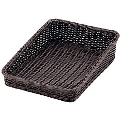 トーダイ ポリプロピレン ベーカリーバスケット 斜めダークブラウン 30型 BB-K4030-DBR ＜WBS9602＞ WBS9602