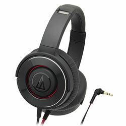 audio-technica オーディオテクニカ SOLID BASS ブラックレッド ATH-WS550 BRD【重低音モデル】 密閉型ヘッドホン ATHWS550BRD