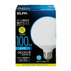 ELPA 電球形蛍光灯 G形 100W形EFG25ED/21-G101 EFG25ED21G101 1