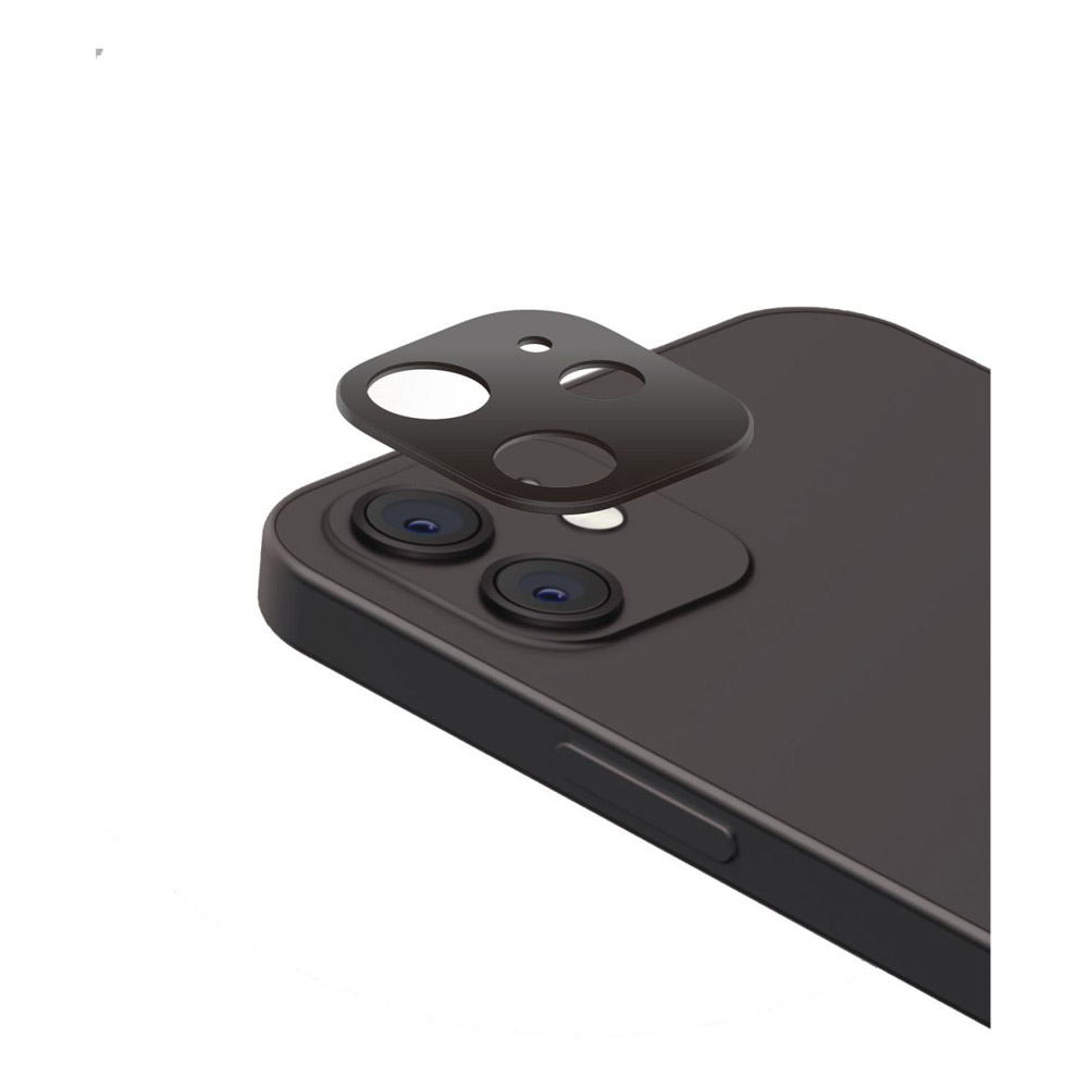 ELECOM(エレコム) iPhone 12 mini カメラレンズカバー ハイブリッド アルミ ガラス ブラック PM-A20AFLLP3BK PMA20AFLLP3BK