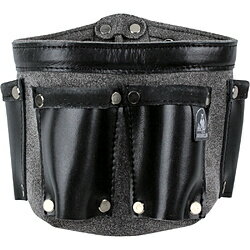 ミニ電工袋としても人気です。ハイブリッドレザー採用(本革＋マイクロレザー) 全革製品に比べ約30%軽量（当社比）60%以上の長寿命。