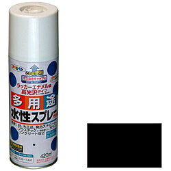 アサヒペン アサヒペン 水性多用途スプレー 420ML 黒 AP9010214 【864】