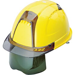 トーヨーセフテイー トーヨーセフティ　ヘルメット　ヴェンティープラス　シールド面付　うす黄 NO.391..