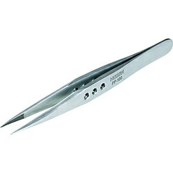 ■強力型ピンセットのハイグレードシリーズです。■先端ローレット付きで保持力を強化しています。■熱処理を施した強靭な素材を使用し、先端の厚みを残すことで過酷な使用でも曲がりにくい強度を実現しています。■プライヤーのように強くつかんでこじる作業...