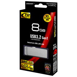 楽天ソフマップ楽天市場店ハイディスク USBメモリ （Mac/Windows） シルバー HDUF127S8GPS3 ［8GB /USB TypeA /USB3.0 /スライド式］ HDUF127S8GPS3