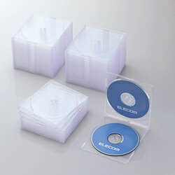 ELECOM(GR) CD^DVD^Blu-rayΉ[XP[X@i2[~50ZbgENAj@CCD-JSCSW50CR CCDJSCSW50CR