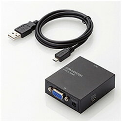 ELECOM(エレコム) アップスキャンコンバーター／3.5φ／VGA-HDMI／HDMI1. ADHDCV03