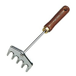 石黒金属 Garden Helper 木柄クロ－ム5本爪レ－キ Garden Helper G-11